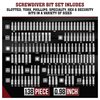 Superior Steel 208-Piece Screwdriver Security Bit Set BS208S